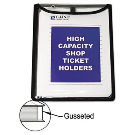 C-LINE PRODUCTS C-Line 39912 Shop Ticket Holders  Stitched  Both Sides Clear  9 x 12  25-BX 39912